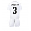 Real Madrid Eder Militao #3 Hemmaställ Barn 2022-23 Korta ärmar (+ Korta byxor)